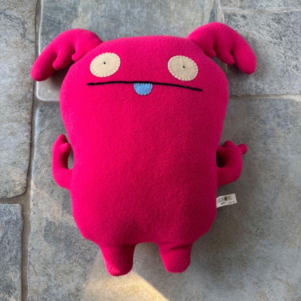 Y2K Uglydoll Uppy Plush 15"‎ – Rare 2009 Pretty Ugly Pink Collectible